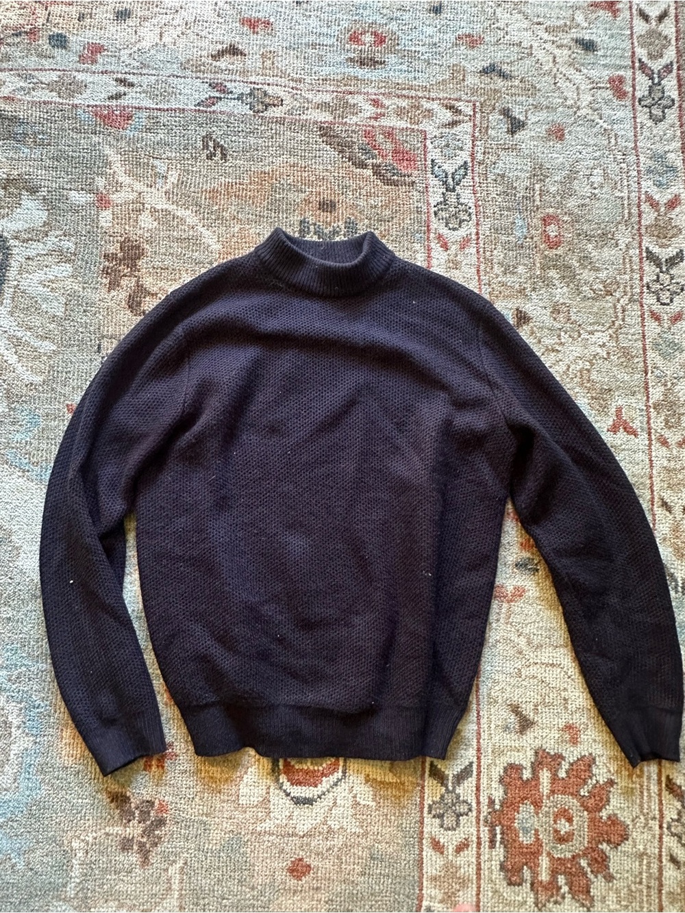 Uniqlo Men's Dark Navy Turtleneck Sweater